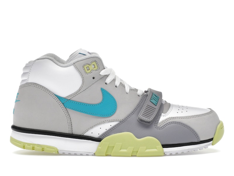 NIKE AIR TRAINER ホワイト/グレー/グリーン Amazon | Nike メンズ Air Trainer 1 ランニング, エナメル