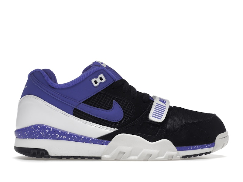 Nike air trainer white black purple 2025