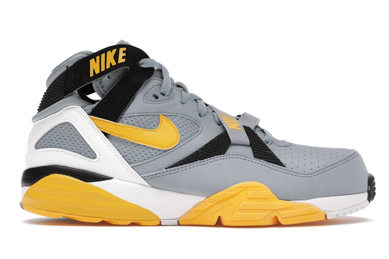 Nike grey and yellow trainers sale