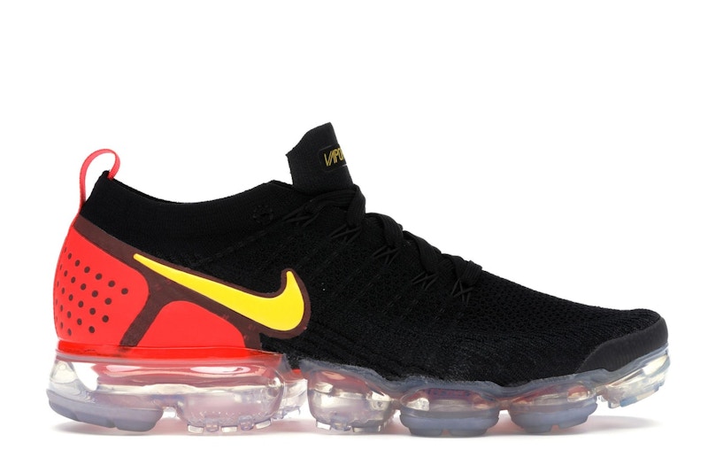 Nike Air VaporMax 2 Black Laser Orange Total Crimson Men s 942842 005 GB