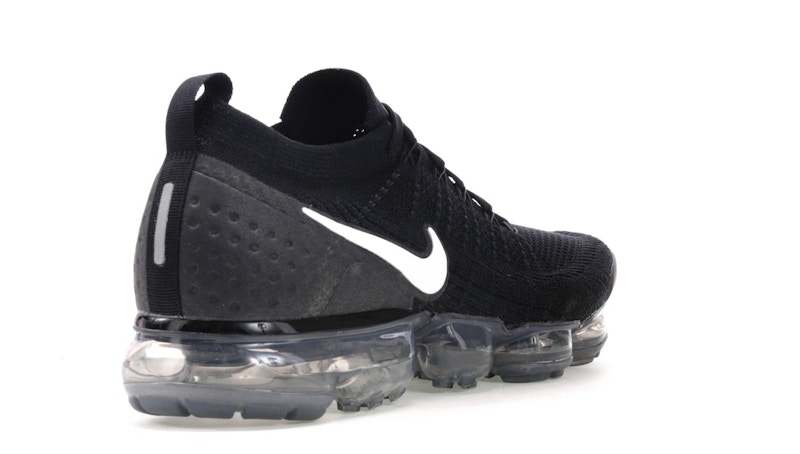 vapormax black with white tick