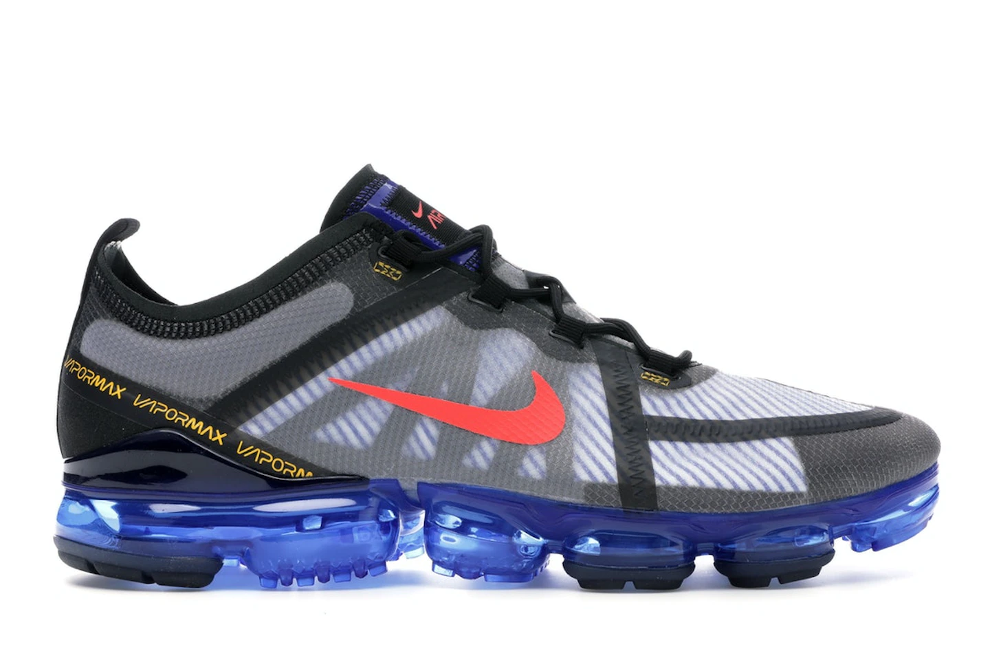 Nike Air VaporMax 2019 Black Hyper Blue Bright Crimson - AR6631-008