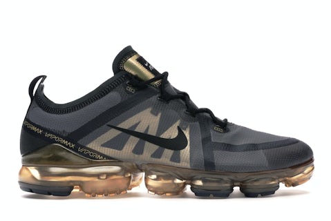 Nike Air VaporMax 2019 Black Metallic Gold Men's AR6631-002 US