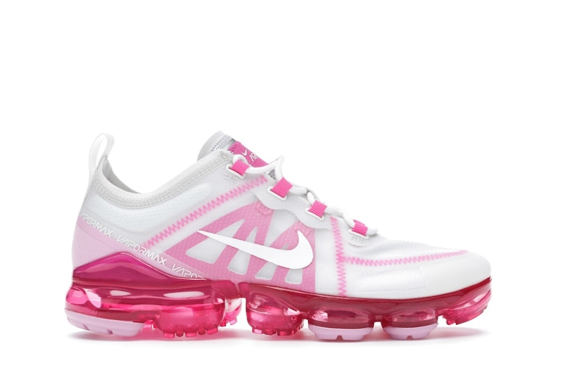 Vapormax blanche store et rose