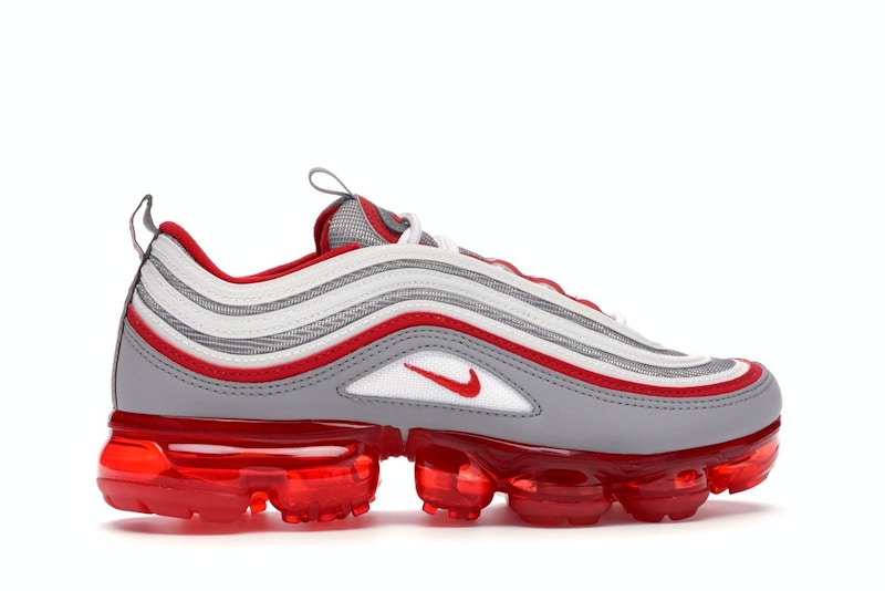 Black and red vapormax 97