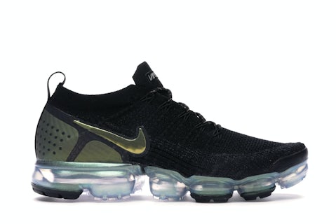 Nike Air VaporMax Flyknit Black Metallic Silver Multi-Color