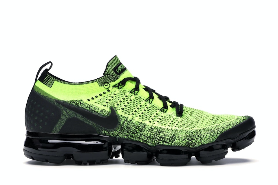 Nike Air VaporMax Flyknit 2 Volt Black - 942842-701