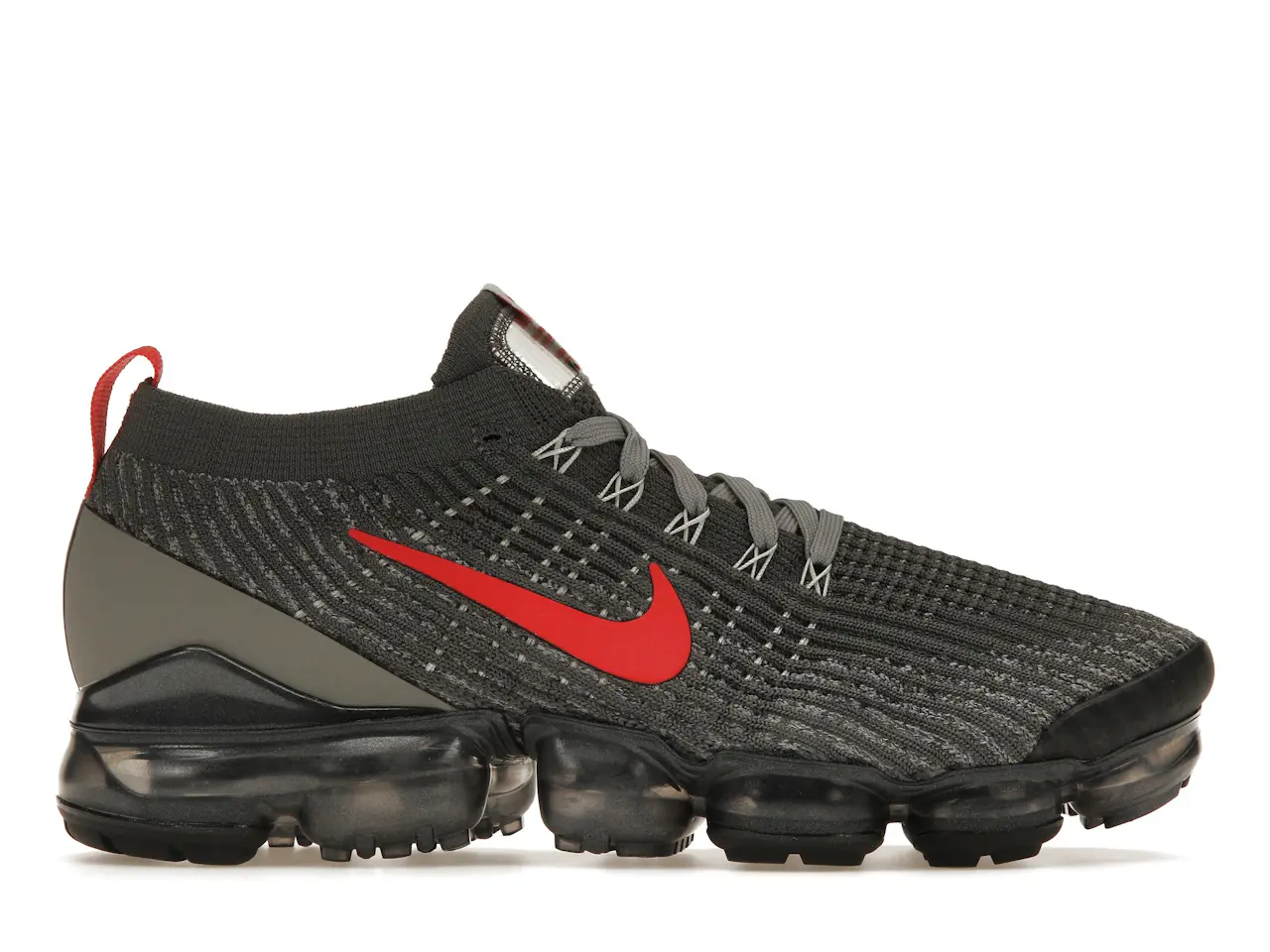 Nike Air VaporMax Flyknit 3 Grey Track Red Men's - CT1270-001 - US