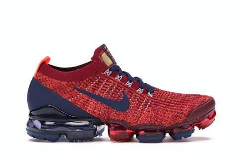 Nike Air VaporMax Flyknit Noble Rojo Azul Void Hombre AJ6900