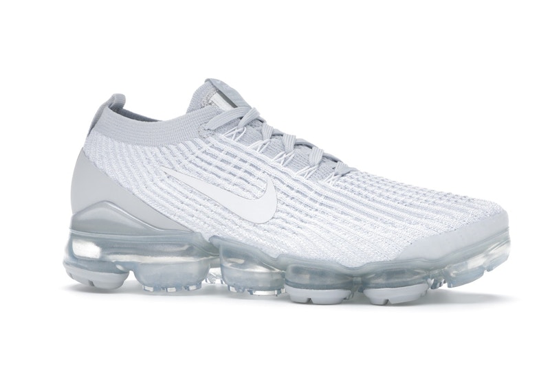 Nike Air VaporMax Flyknit 3 White Pure Platinum Nike Air VaporMax Flyknit 3 White Pure Platinum
