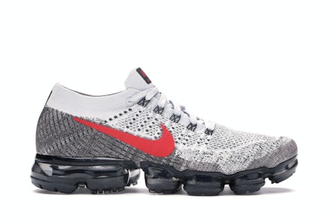 Nike Air VaporMax Platinum Red Black Men's 849558-020 US