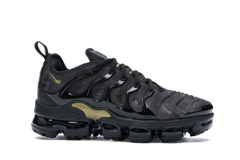 Gold and black vapormax plus