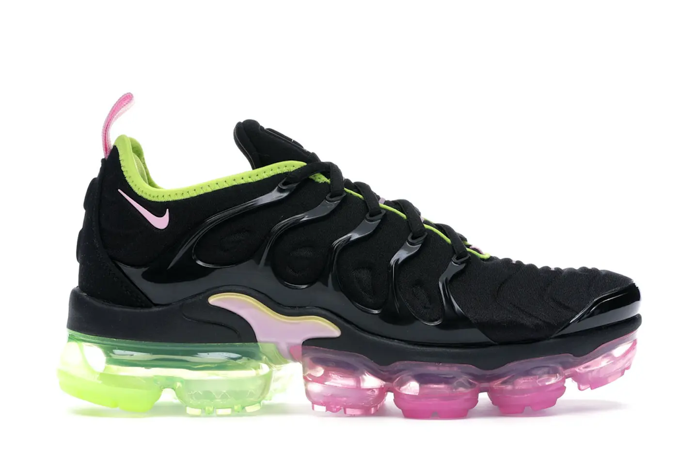 Nike Air VaporMax Plus Black Pink Rise Volt (Women's) - CI6160-001 - US