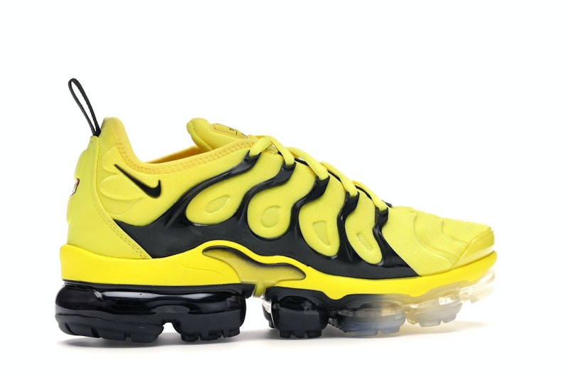 nike air vapormax plus yellow and white