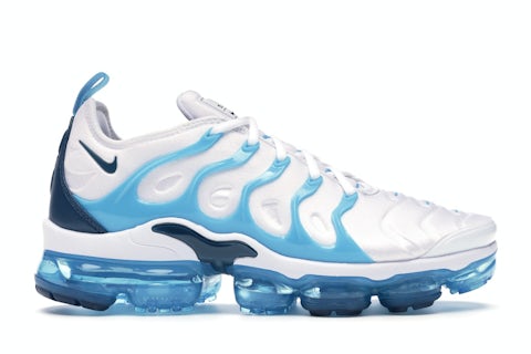 Nike Air VaporMax Plus White Blue Force Blue Fury Men's 924453