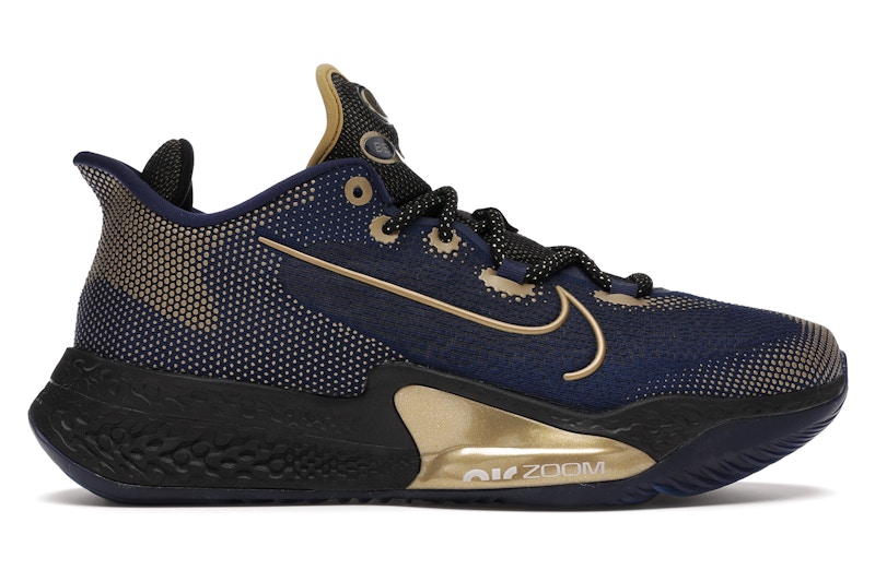 Blue gold hotsell nike shoes