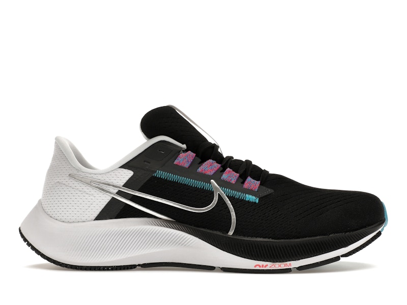 Nike Air Zoom Pegasus 38 Black White Chlorine Blue Men's - CW7356-003 - US