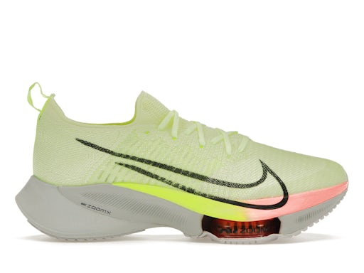 Nike Air Zoom Tempo Next% Flyknit en amarillo neón difuminado y anaranjado 0