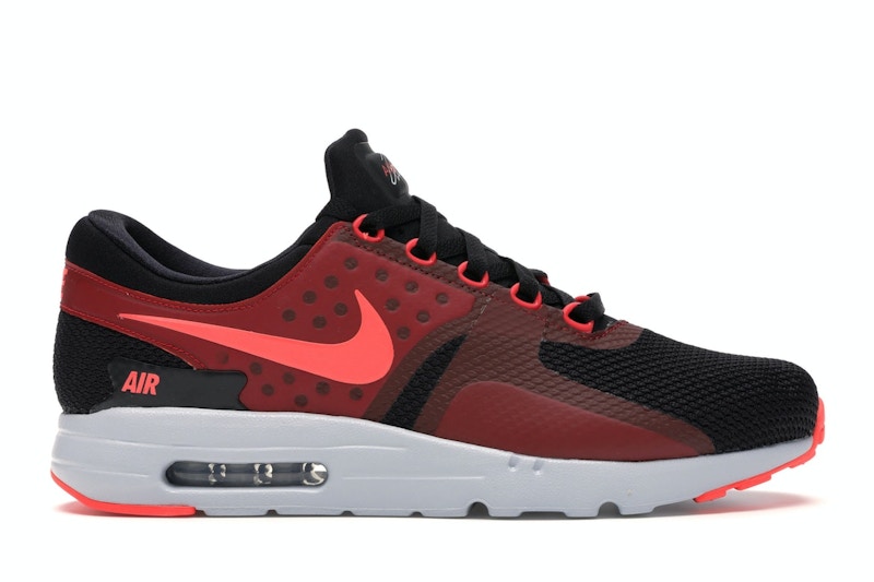 Air max hot sale zero red black