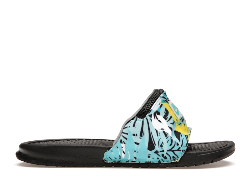 Nike benassi hyper jade on sale