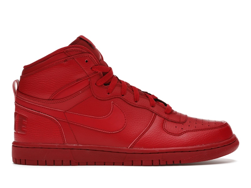 Nike red high top sale sneakers