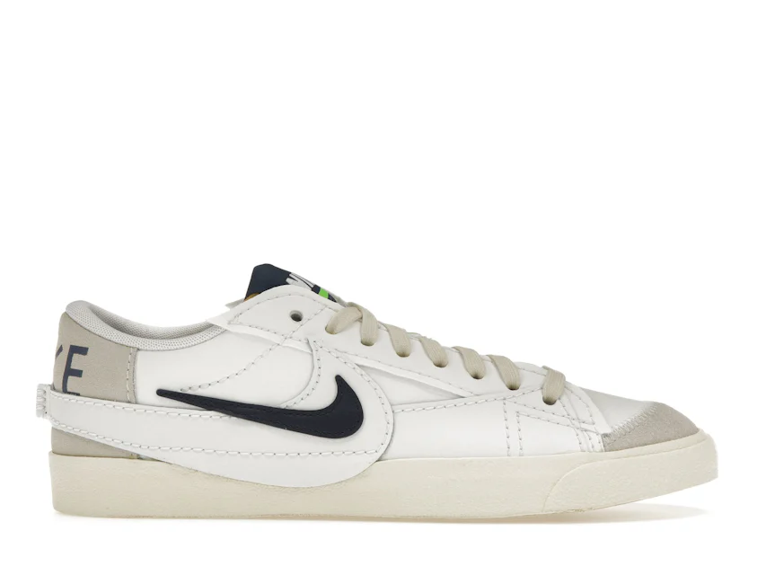 Nike Blazer Low 77 Jumbo SE Summit White Midnight Navy Men's - FD0378-121 - US