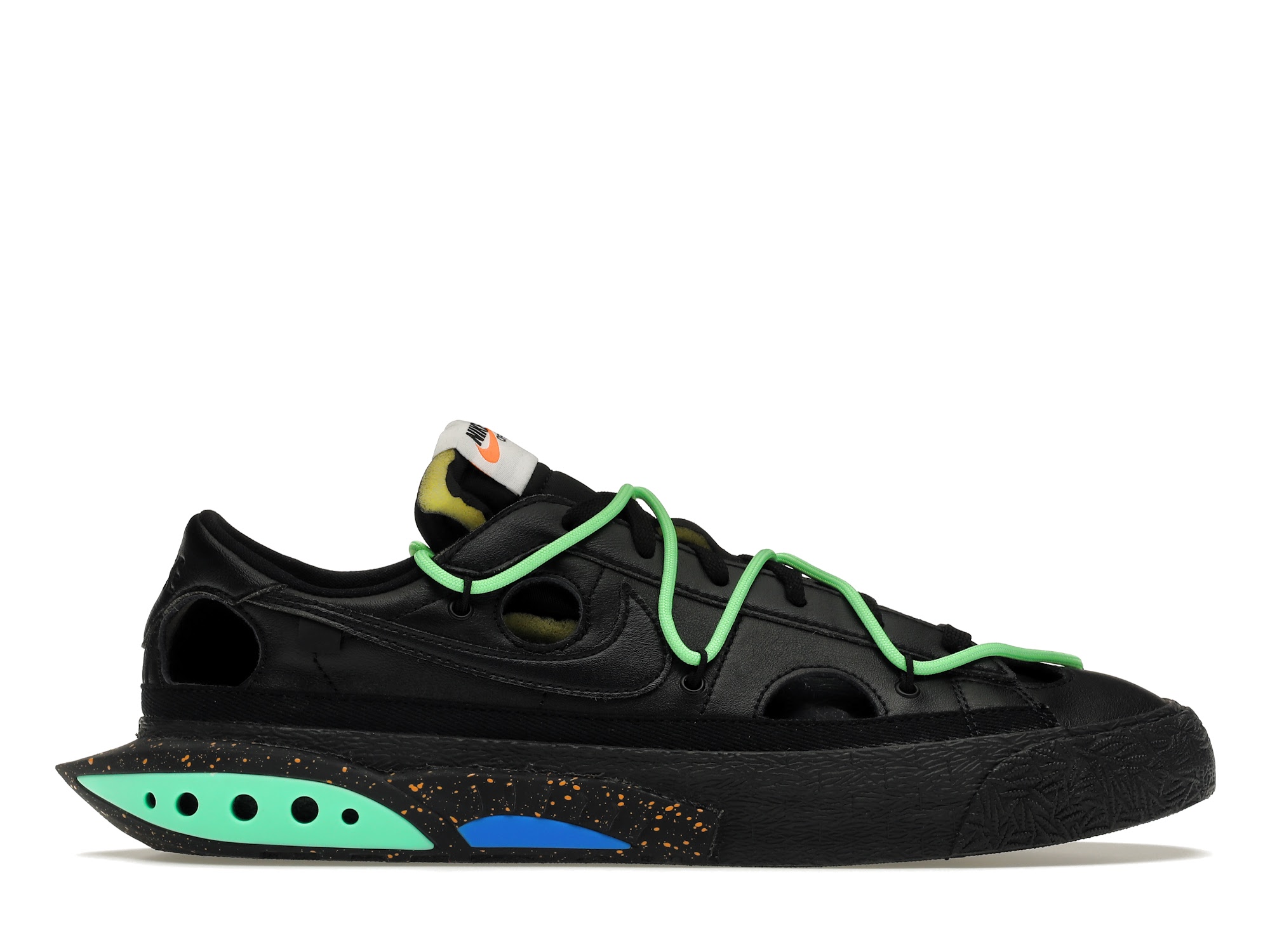 Nike Blazer Low Off-White Black Electro Green Men's - DH7863-001 - US