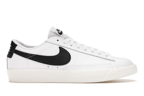 Nike Blazer Basso Pelle Bianco Nero Uomo CI6377-101 IT