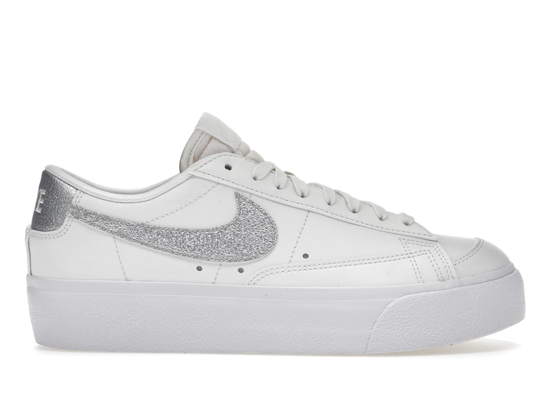 Nike Blazer Low Platform Summit White Metallic Silver Women s