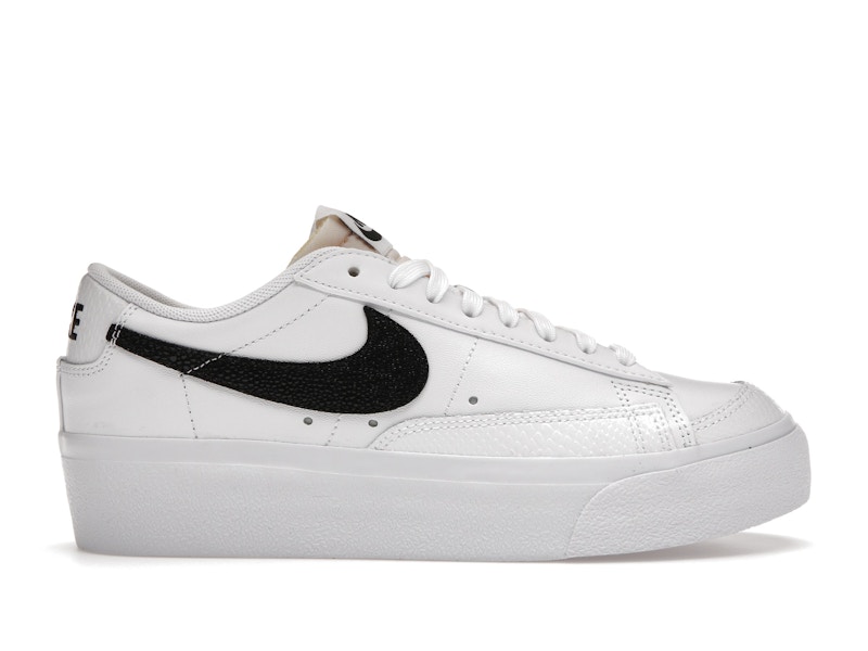 Blazer low sales leather white black