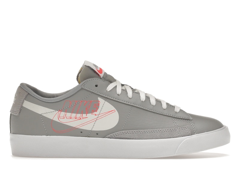 Nike Blazer Estampado Bajo Gris Lobo Vela Carmesi Brillante Hombre DA4652 001 MX