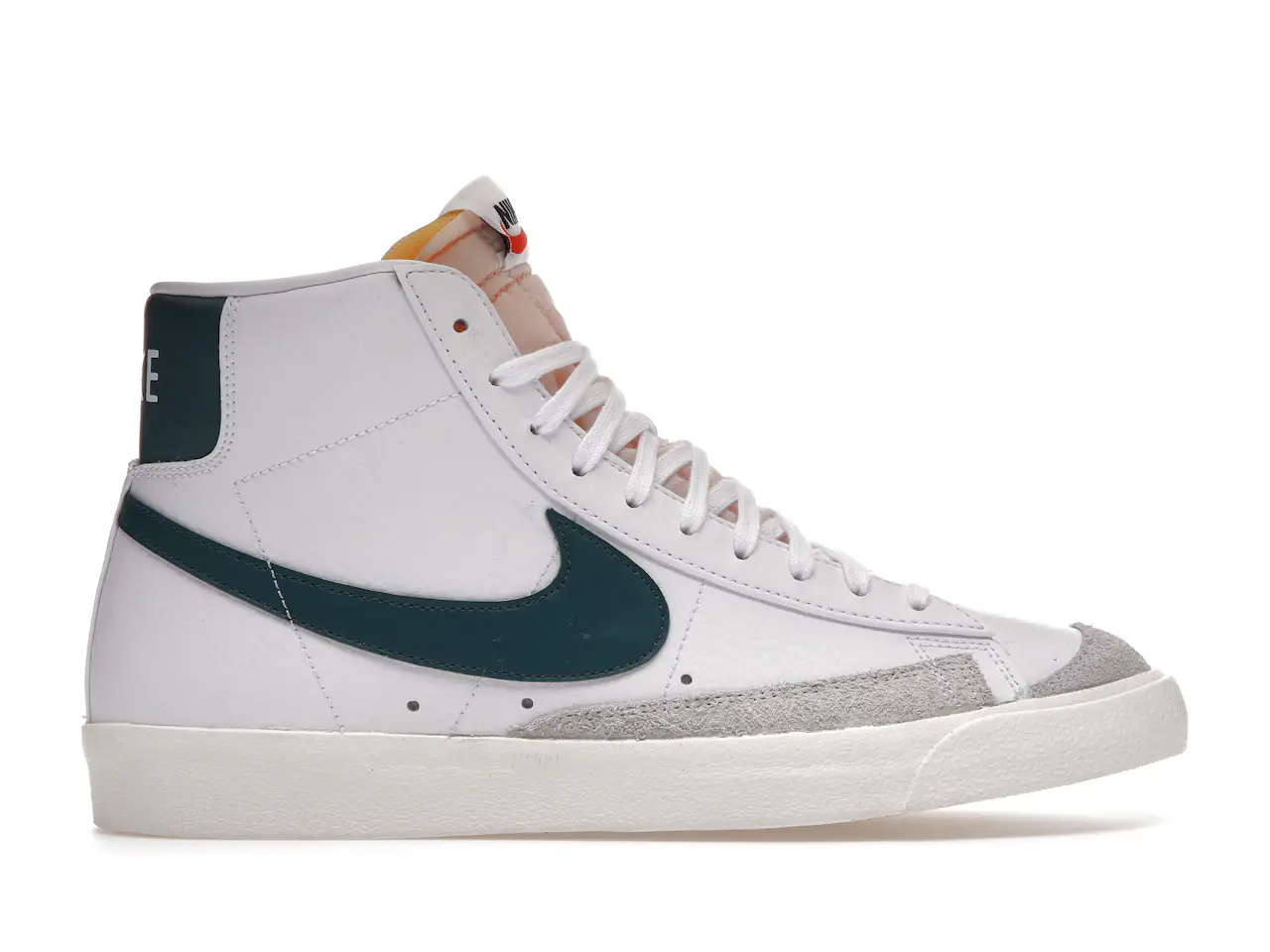 Nike Blazer Mid 77 Vintage White Dark Teal Green Men's - BQ6806-112 - US