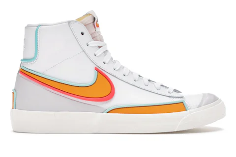 Nike Blazer Mid Infinite White Kumquat Men's - DA7233-100 - US