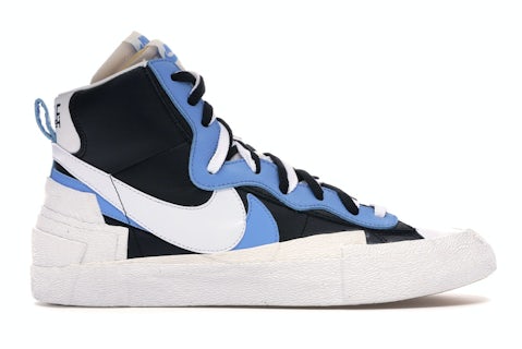 Nike Blazer Mid sacai White Black Legend Blue Men's BV0072-001 US