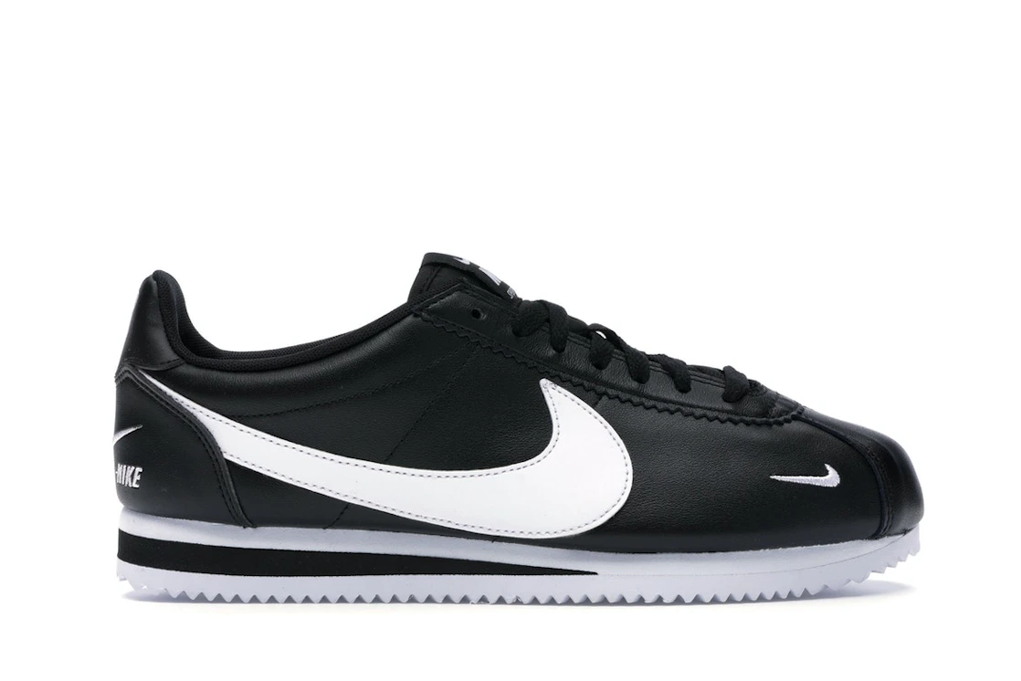 Nike Classic Cortez Mini Swoosh Black White