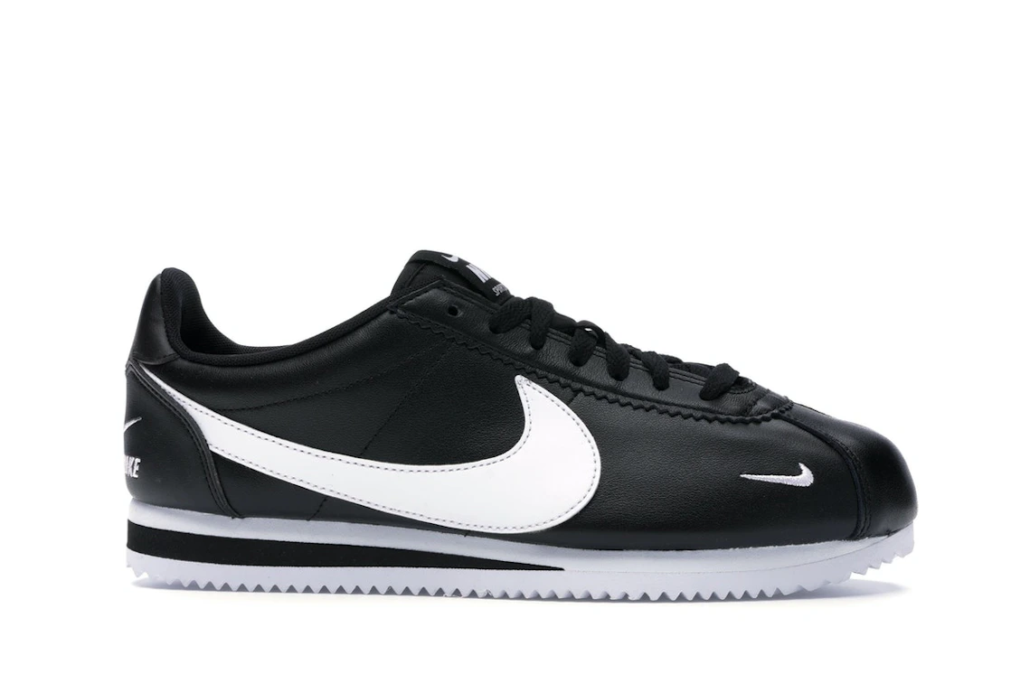 Nike Classic Cortez Mini Swoosh Black White