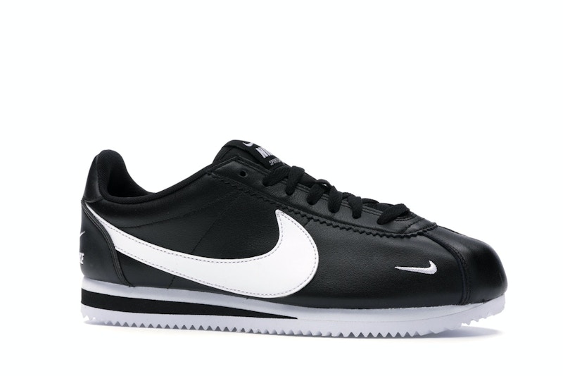 Nike Classic Cortez Mini Swoosh Black White