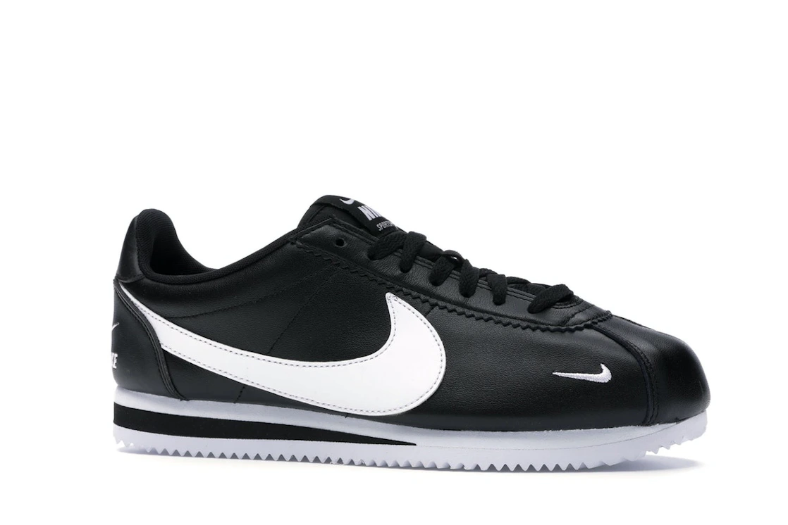 Nike Classic Cortez Mini Swoosh Black White