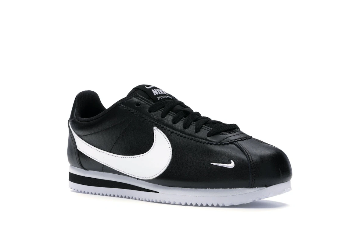 Nike Classic Cortez Mini Swoosh Black White