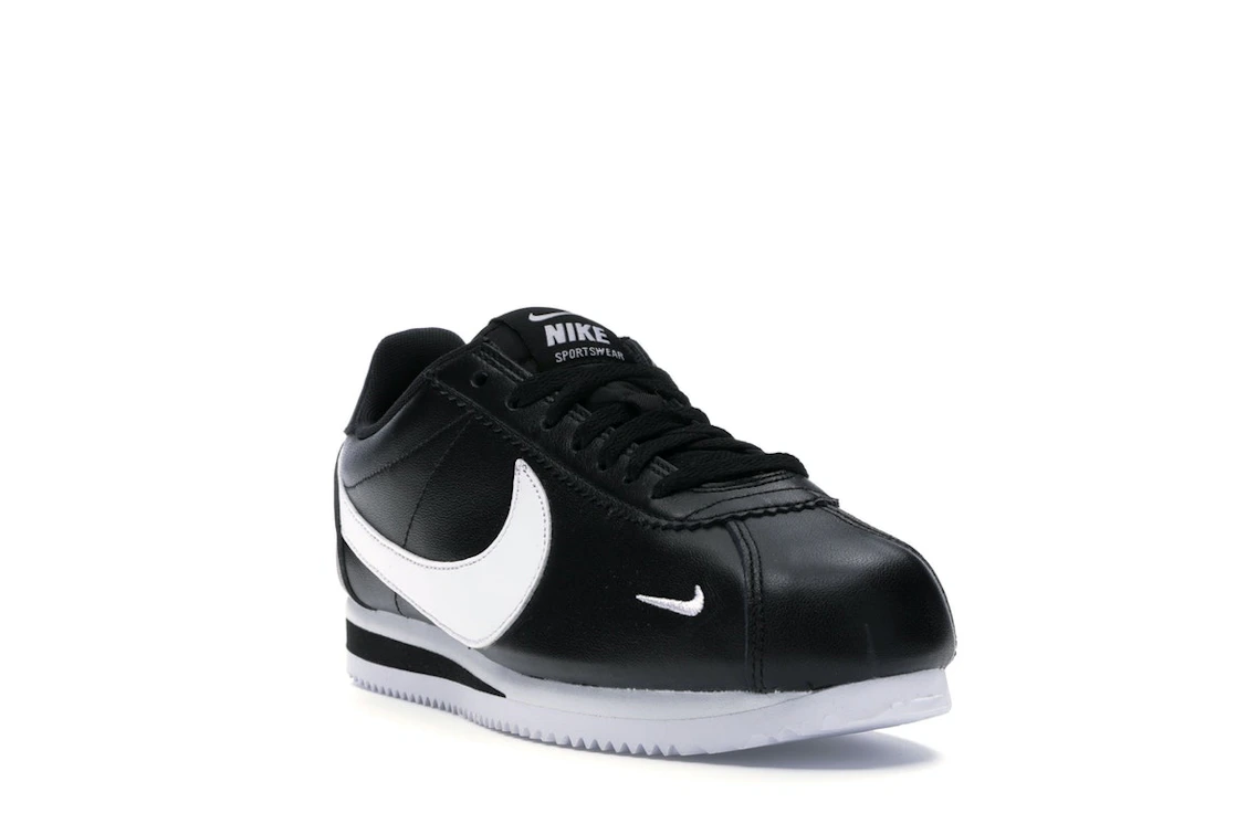 Nike Classic Cortez Mini Swoosh Black White