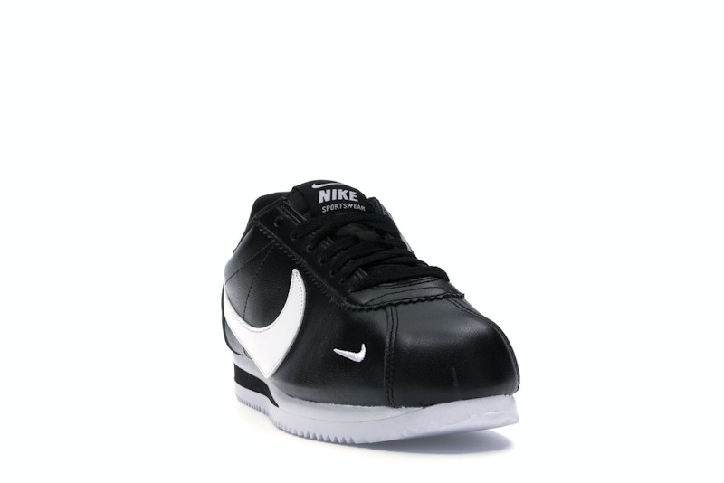 Nike Classic Cortez Mini Swoosh Black White