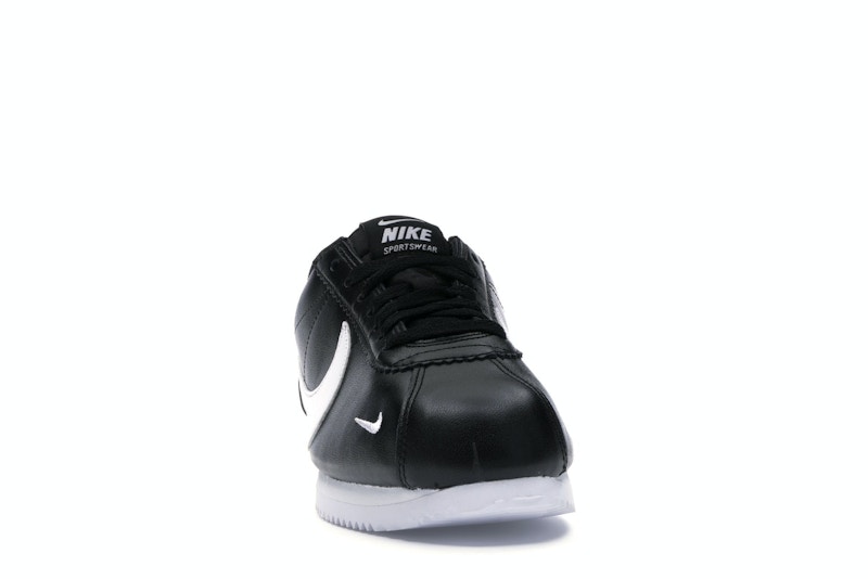 Nike Classic Cortez Mini Swoosh Black White