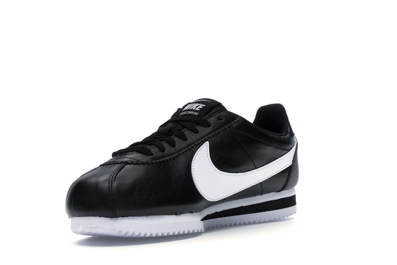 Nike Classic Cortez Mini Swoosh Black White