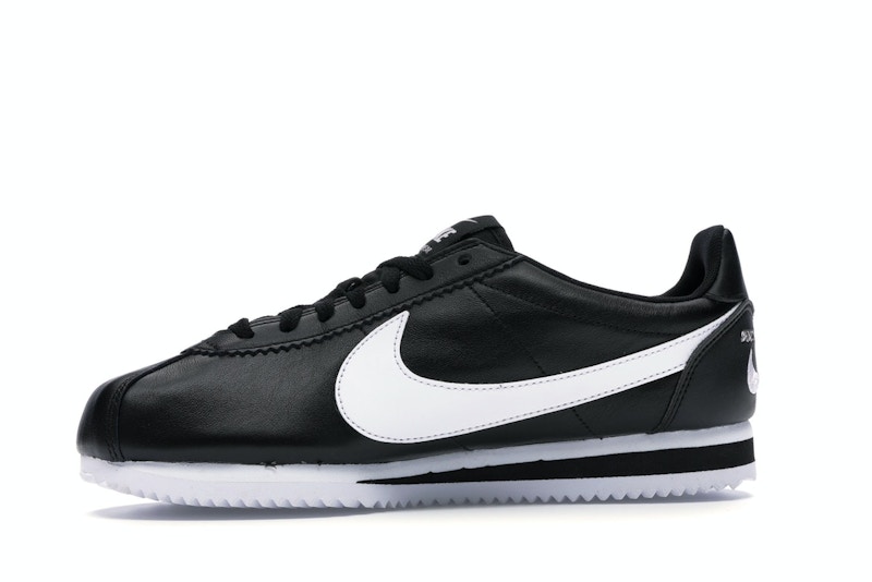 Nike Classic Cortez Mini Swoosh Black White
