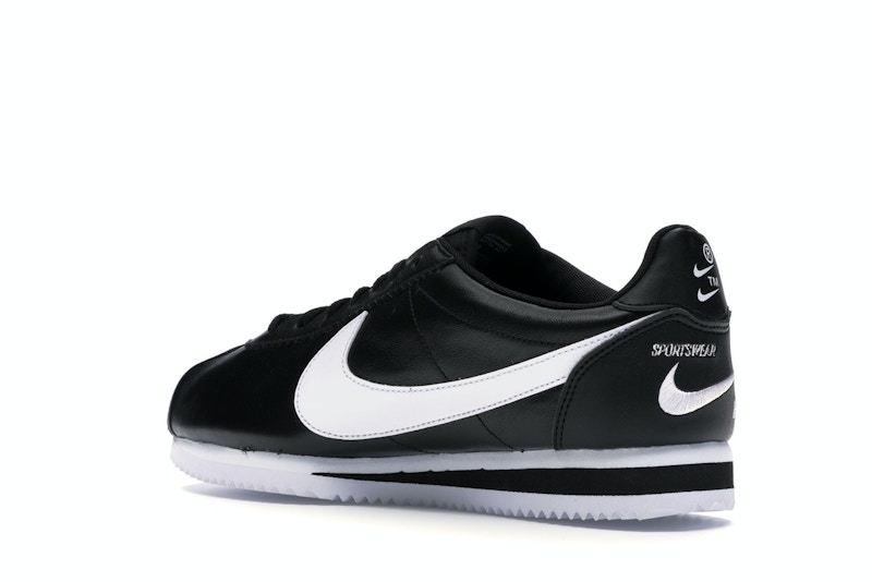 Nike Classic Cortez Mini Swoosh Black White