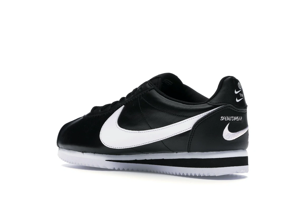 Nike Classic Cortez Mini Swoosh Black White