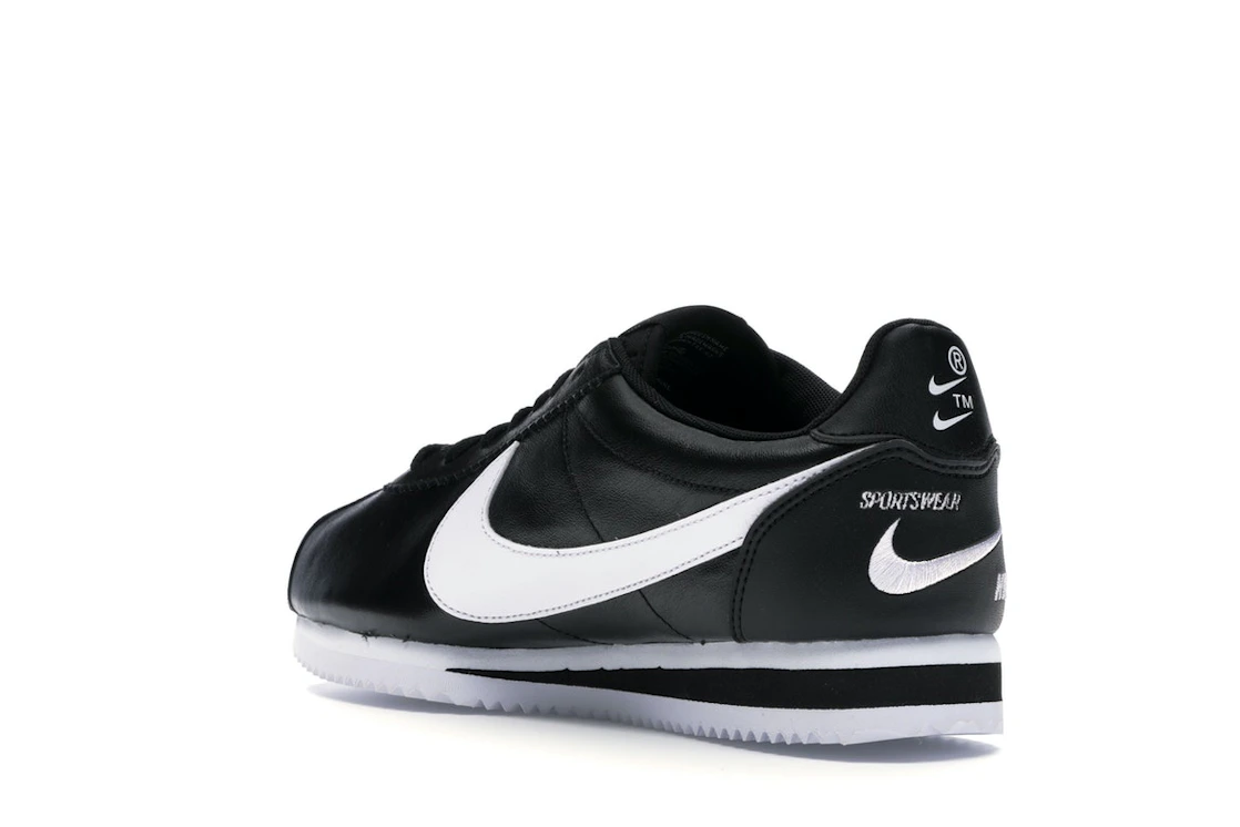 Nike Classic Cortez Mini Swoosh Black White