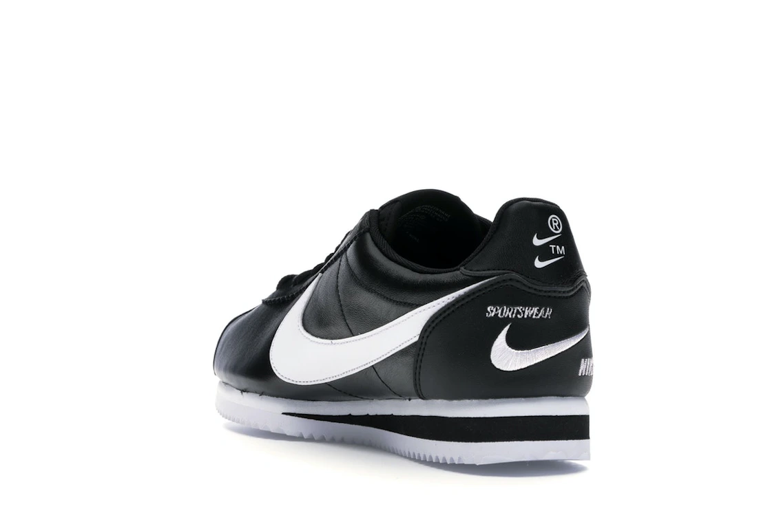 Nike Classic Cortez Mini Swoosh Black White