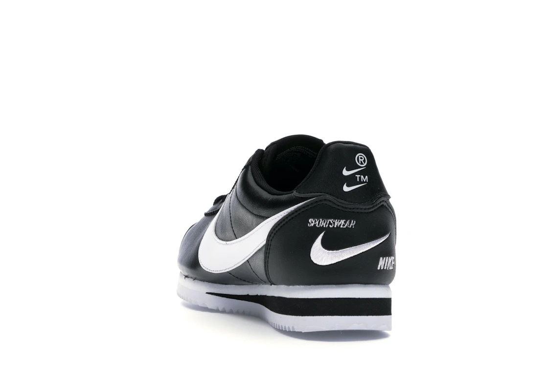Nike Classic Cortez Mini Swoosh Black White