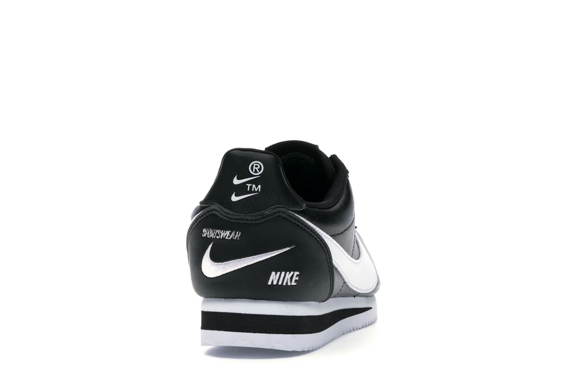 Nike Classic Cortez Mini Swoosh Black White